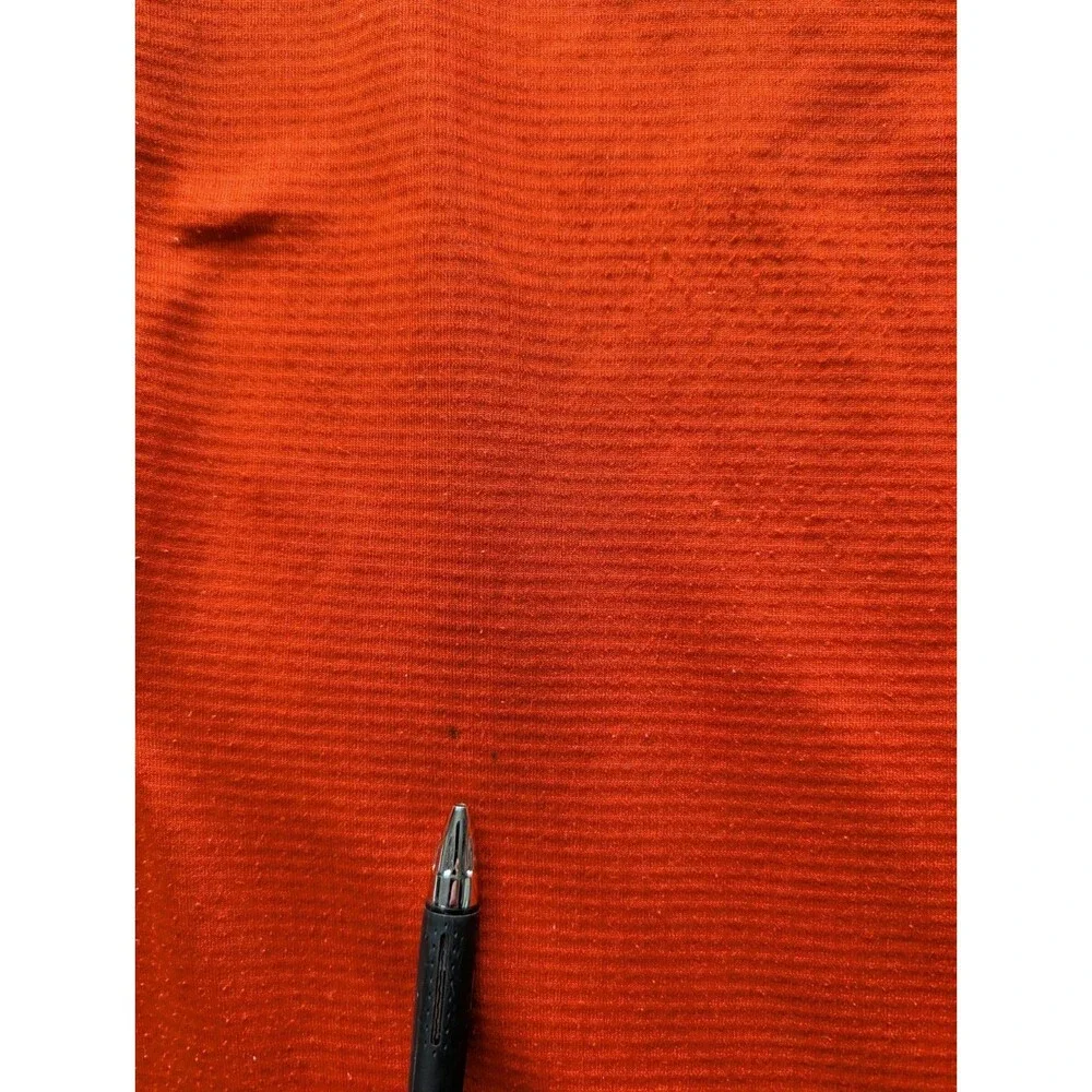 The North Face Men’s XL Orange 1/4 Zip Grid Fleece Pullover Hiking Outdoor